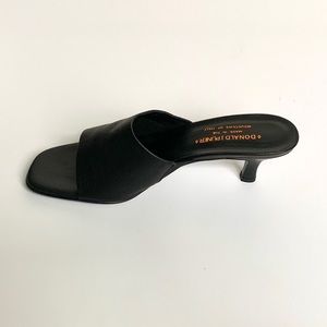 Donald J. Pliner Shoes - DONALD J PLINER Black Leather Open Toe Heels Donald J. Pliner Shoes - DONALD J PLINER Black Leather Open Toe Heels